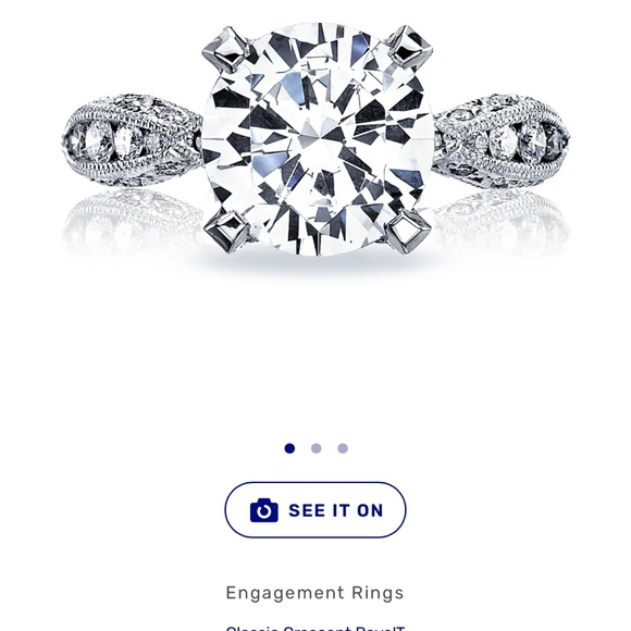 Tacori Royal-T Platinum engagement ring size 6.5 - Picture 6 of 10